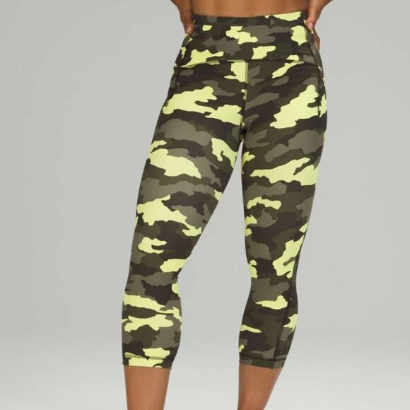 Lululemon Swift Speed High-Rise Crop 21"Heritage 365 Camo Crispin Green multi - Picture 1 of 16